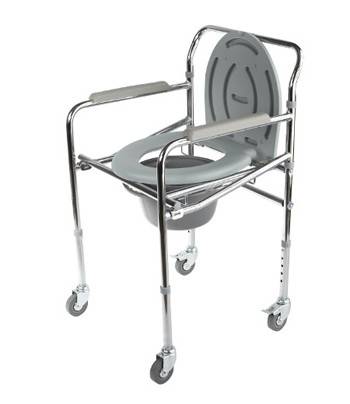 Кресло стул с санитарным оснащением WC Mobail (с колесами)